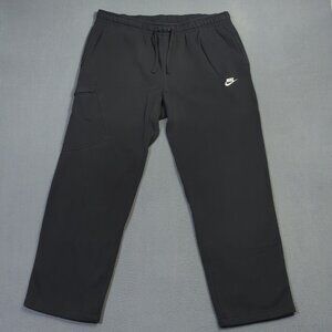 Nike Sportswear Pants Men's XXL Black Club Fleece Sweatpants Lounge Athleisure